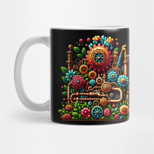 Steampunk Earth Day Garden Mug